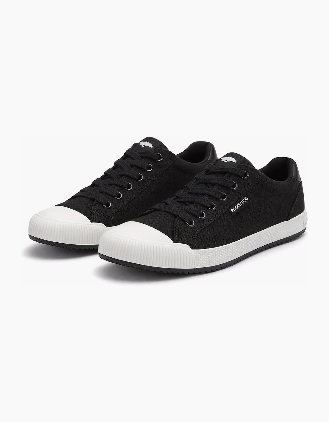 Rocket Dog CHEERY LOW 12A CANVAS Womens Canvas Trainers Black