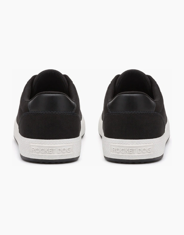 Rocket Dog CHEERY LOW 12A CANVAS Womens Canvas Trainers Black