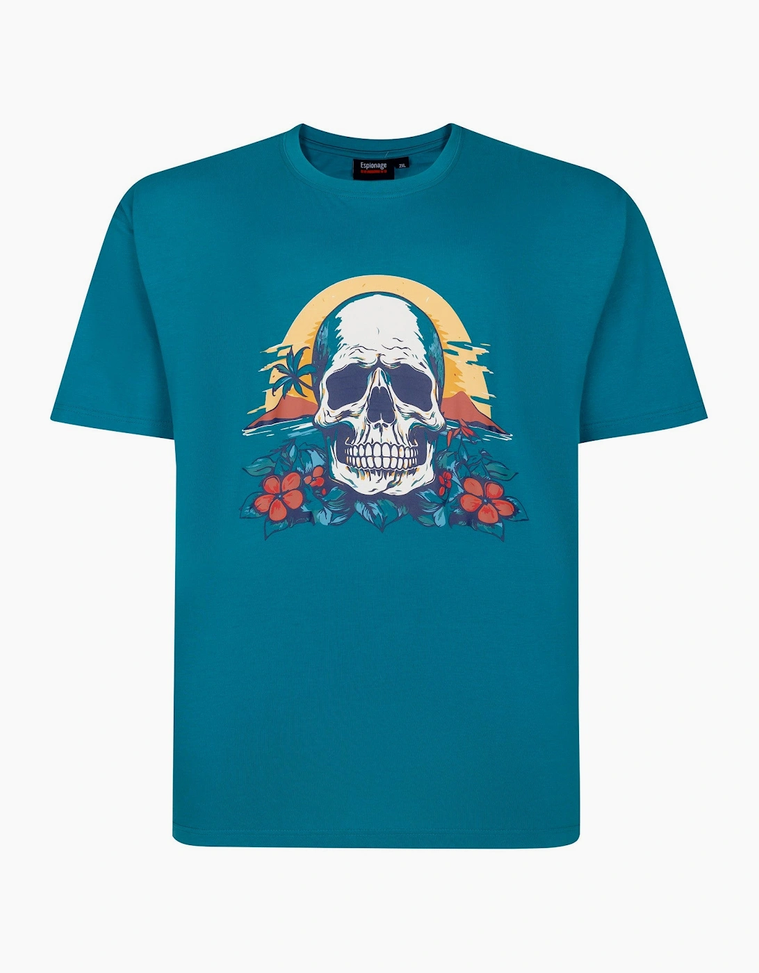 Espionage Mens Skull Island Big & Tall Short Sleeve T-Shirt, 2 of 1