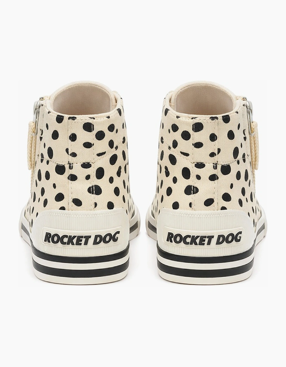 Rocket Dog JAZZIN HI FIDO Womens Hi-Top Trainers Off White