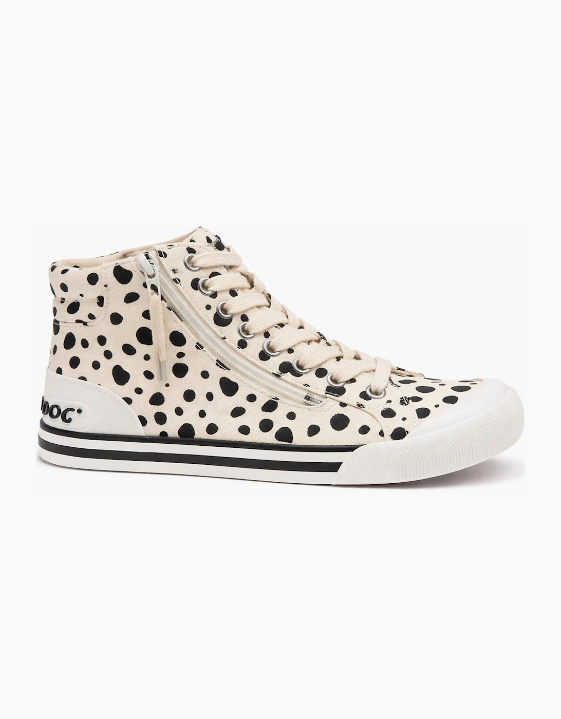 Rocket Dog JAZZIN HI FIDO Womens Hi-Top Trainers Off White