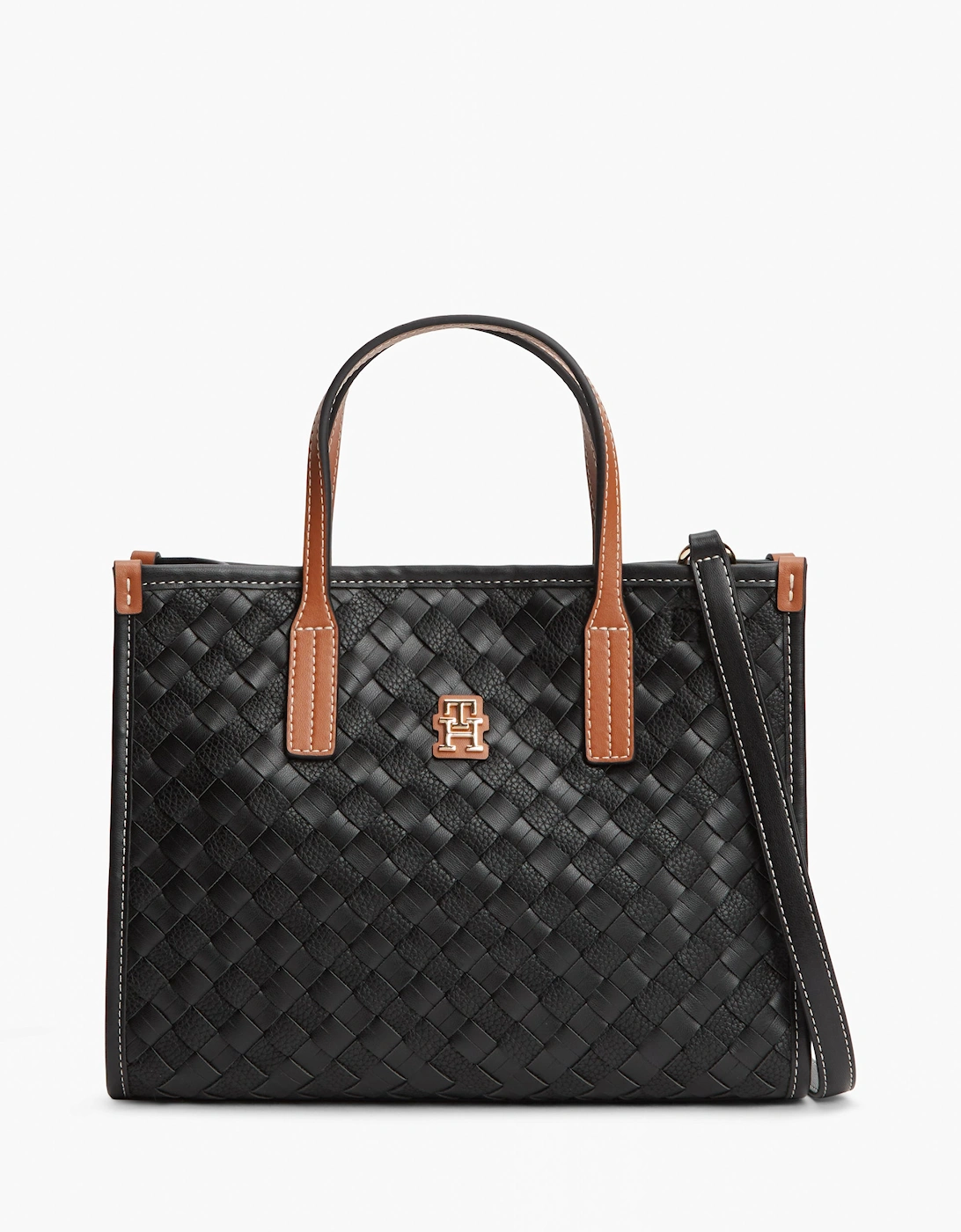 Tommy Hilfiger TH City Womens Mini Tote Bag - Black Mix