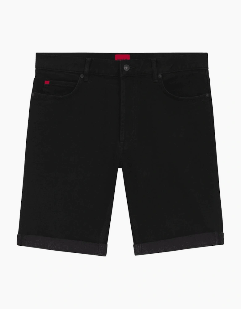 HUGO 634/S Black Denim Shorts