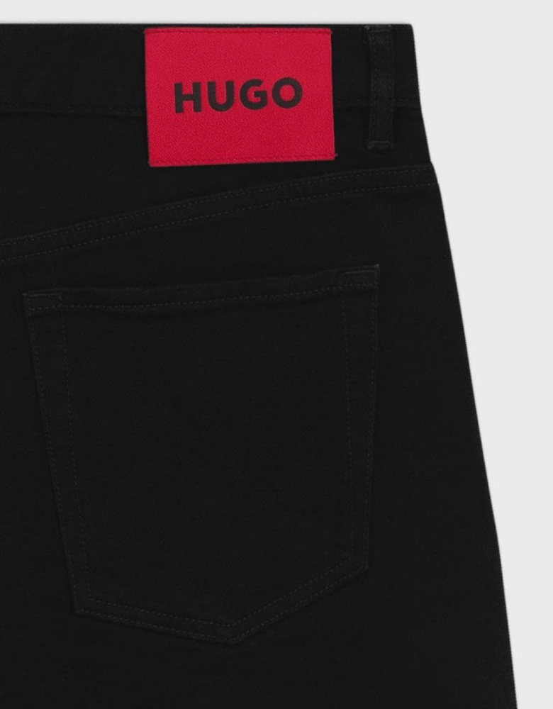 HUGO 634/S Black Denim Shorts