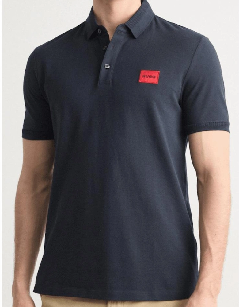 HUGO Deroso222 Slim Fit Navy Polo Shirt