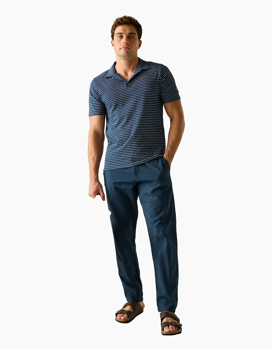Regatta Mens Hadvo Stripe Polo Shirt