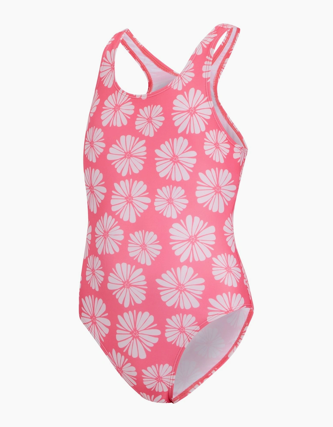 Regatta Girls Katrisse Floral Textured One Piece Swimsuit