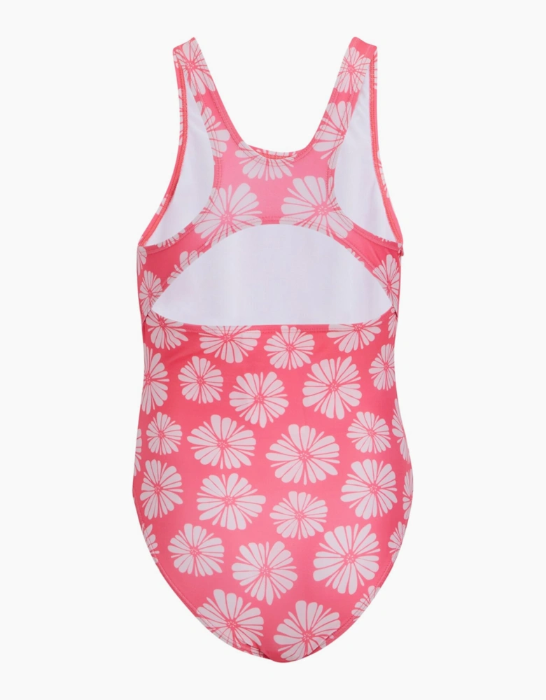 Regatta Girls Katrisse Floral Textured One Piece Swimsuit