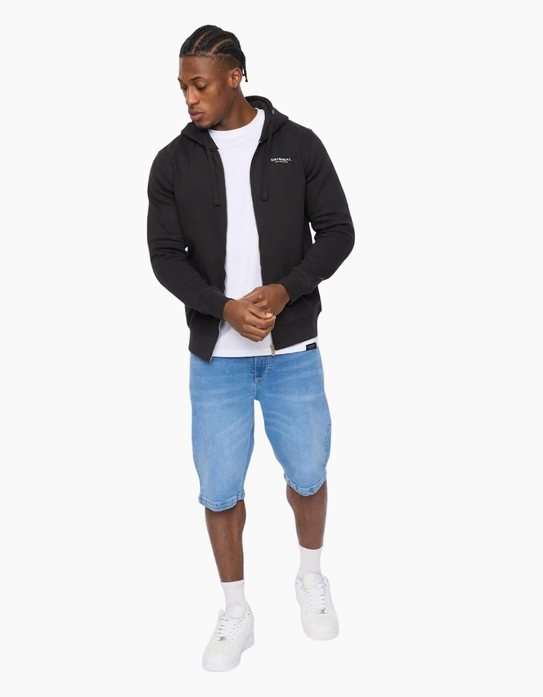 Crosshatch Mens Allmoor Full Zip Hoodie