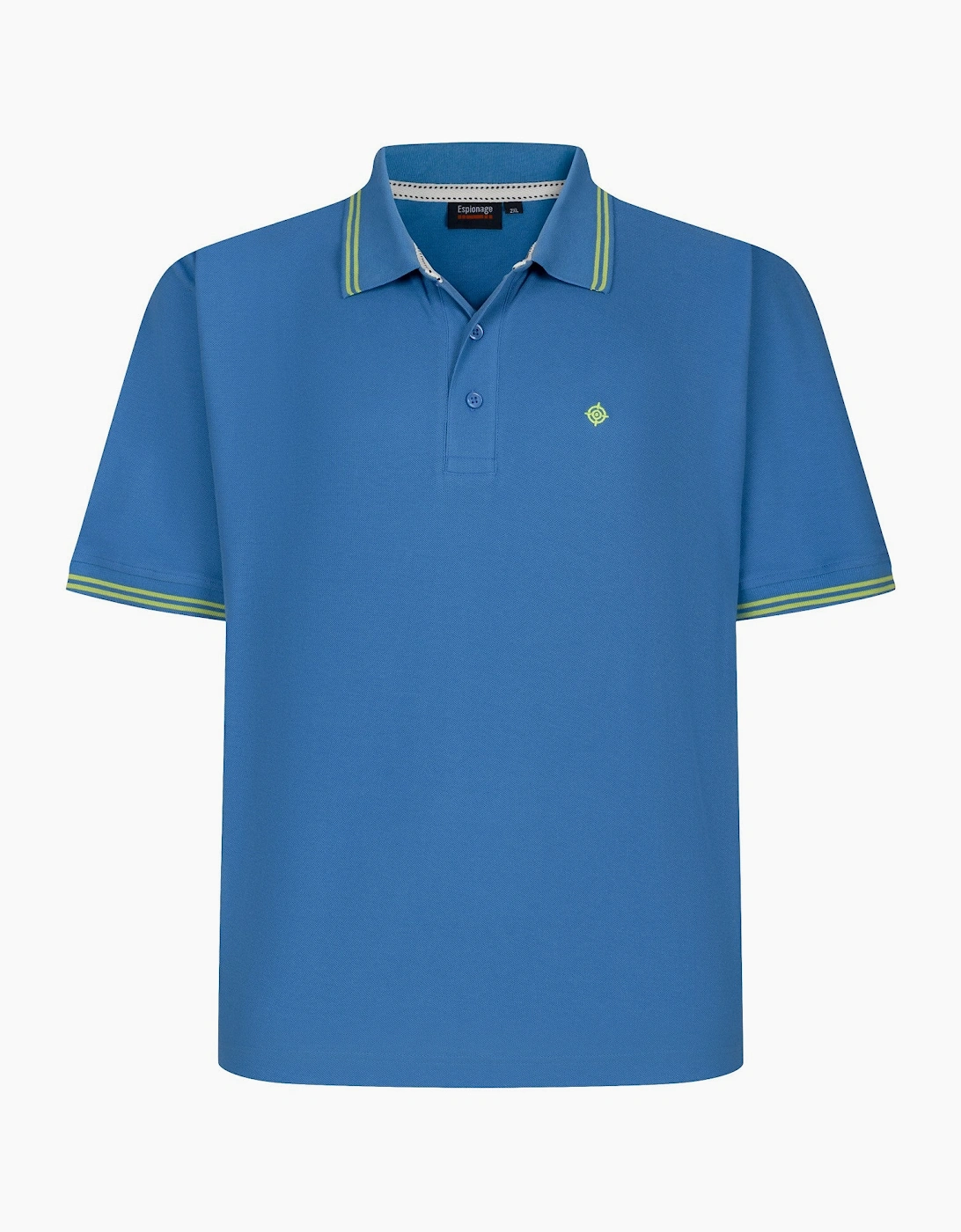 Espionage Mens Tipped Pique Big & Tall Short Sleeve Polo Shirt