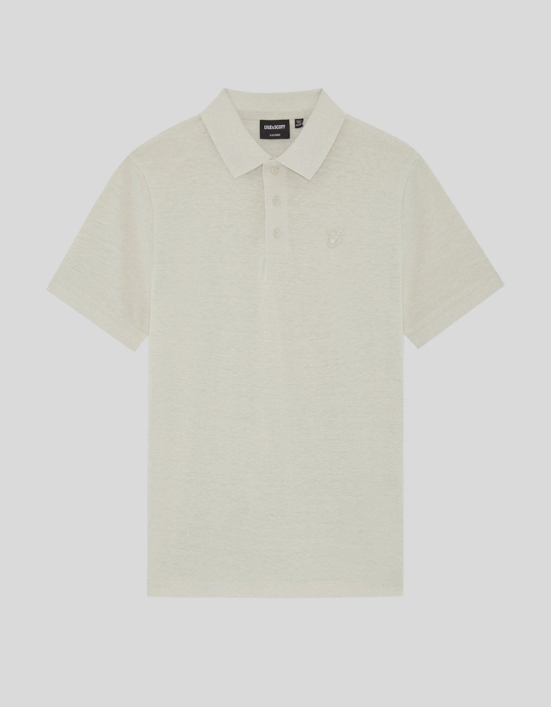 Linen Blend Polo Shirt