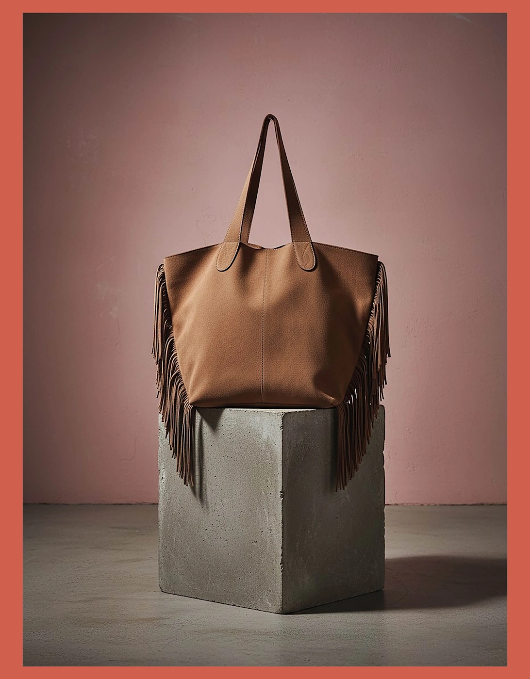 Vancouver Soft Suede Tote - Camel, 6 of 5