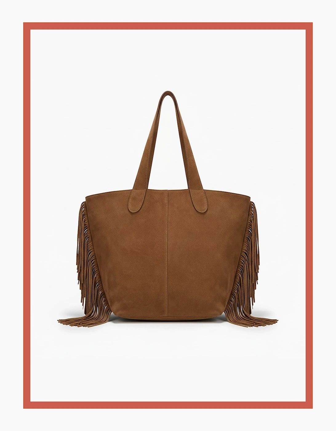 Vancouver Soft Suede Tote - Camel