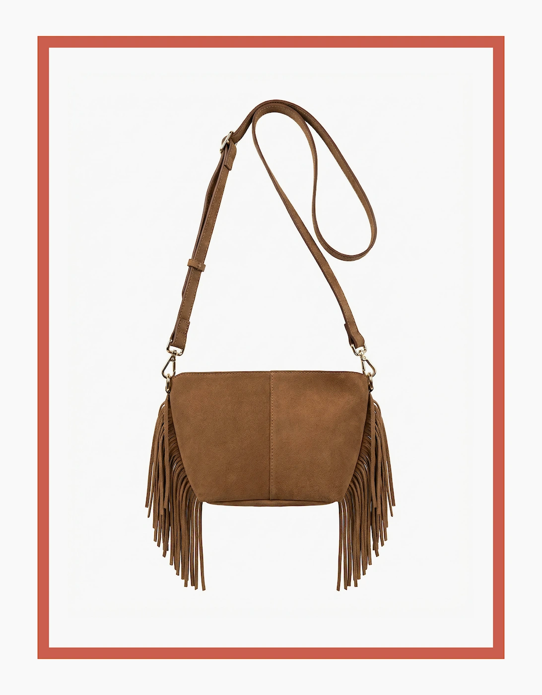 Kingston Tassle Cross Body Bag - Camel