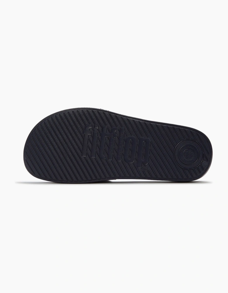 Fitflop iQushion Pool Polyurethane Men's Midnight Navy Slides