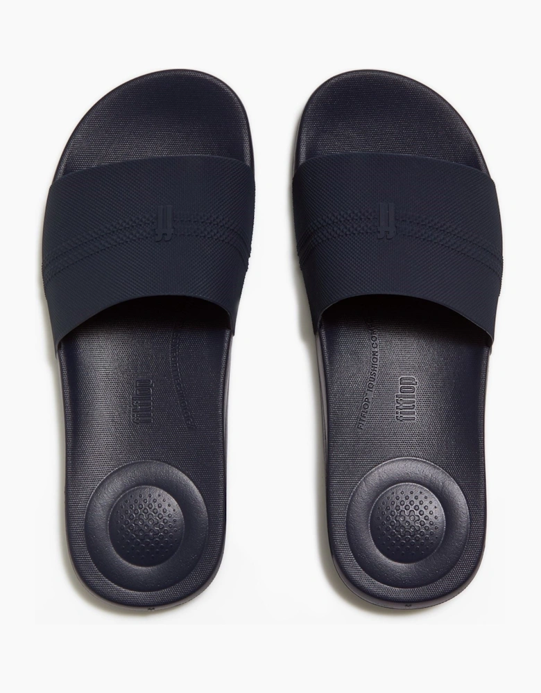 Fitflop iQushion Pool Polyurethane Men's Midnight Navy Slides