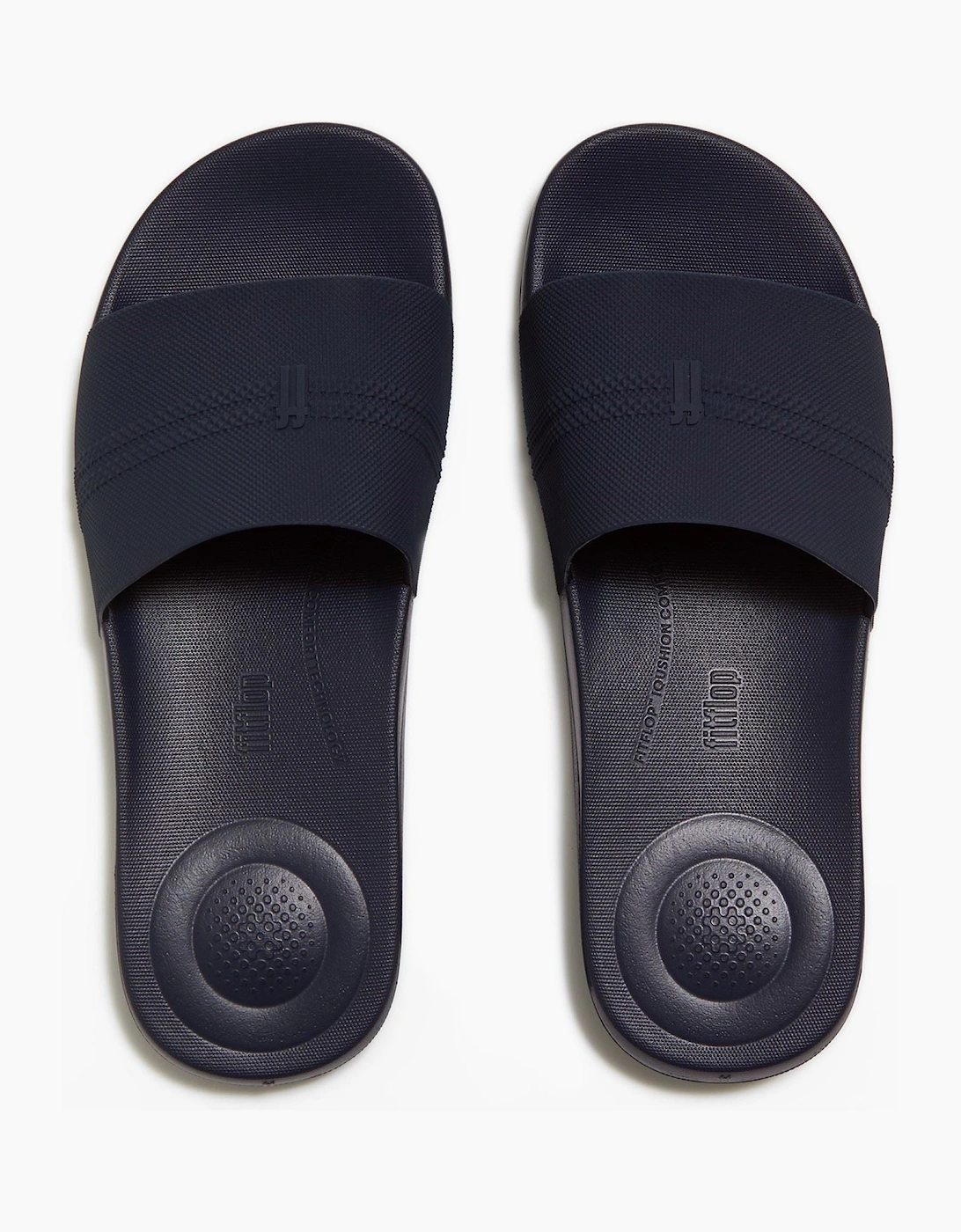Fitflop iQushion Pool Polyurethane Men's Midnight Navy Slides