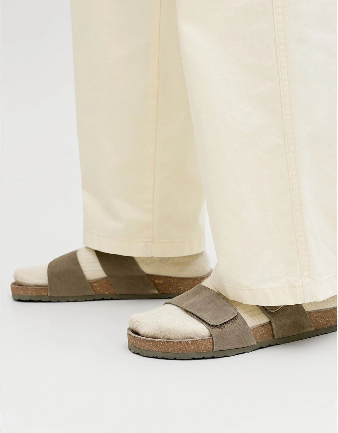 Jack & Jones Malta Suede Men's Martini Olive Sandals
