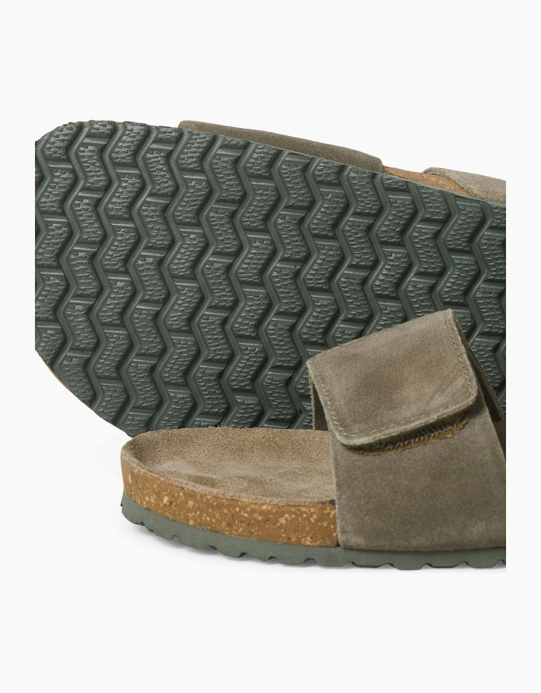 Jack & Jones Malta Suede Men's Martini Olive Sandals