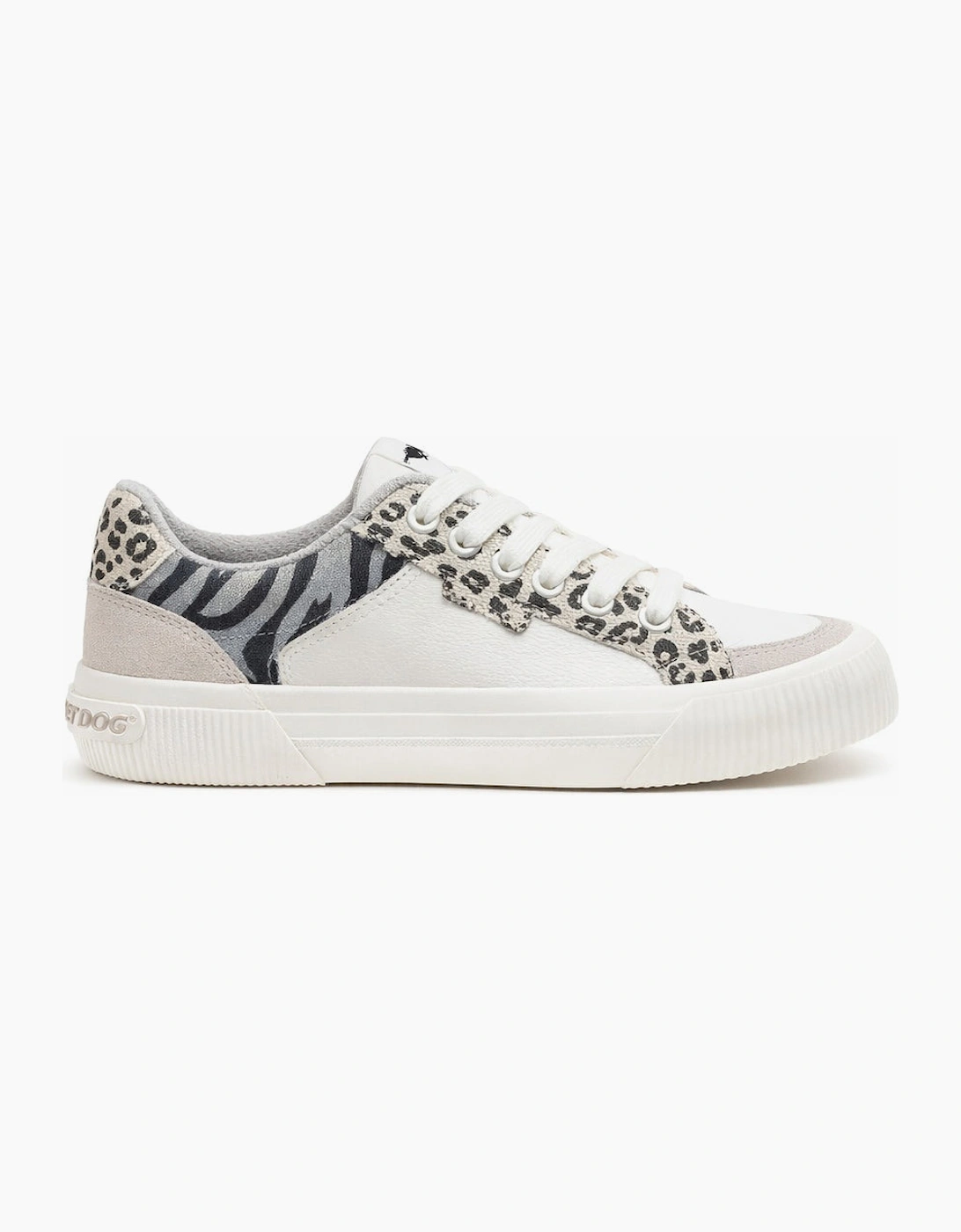 Rocket Dog CHEERY BLOCKED SPORTY Womens Casual Trainers Grey Multi, 5 of 4