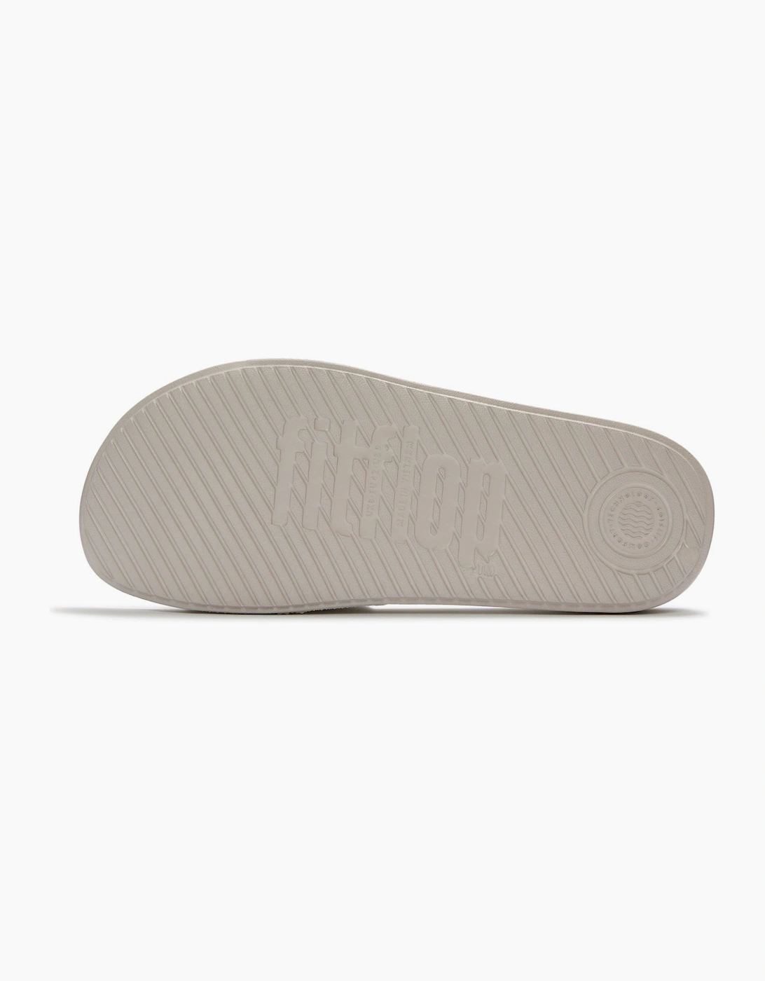 Fitflop iQushion Pool Polyurethane Men's Pale Grey Slides