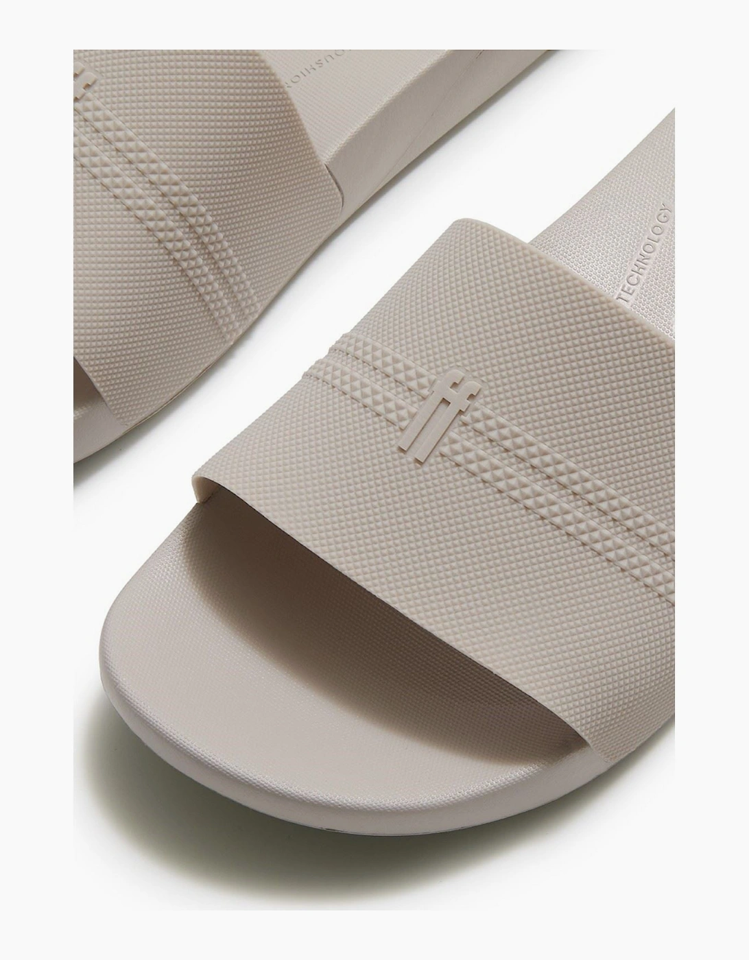 Fitflop iQushion Pool Polyurethane Men's Pale Grey Slides