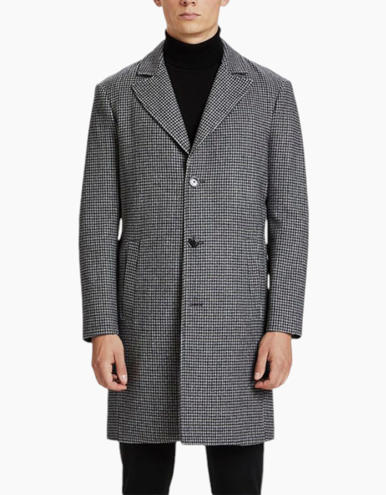 TOM TAILOR Mens Trench Over Coat Wool Winter Long Jacket Formal Office Outwear