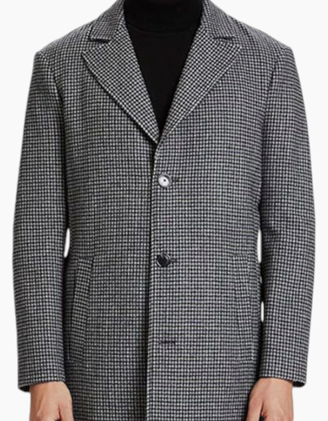 TOM TAILOR Mens Trench Coat Wool Formal Top Classic Winter Outwear Warm Overcoat