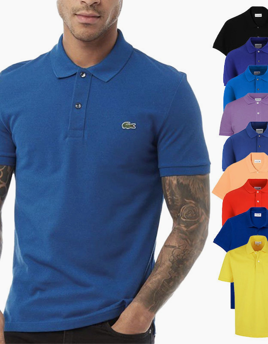 Lacoste L1212 Mens Polo Shirts Collared Classic Fit Top Summer Sports Golf Tee