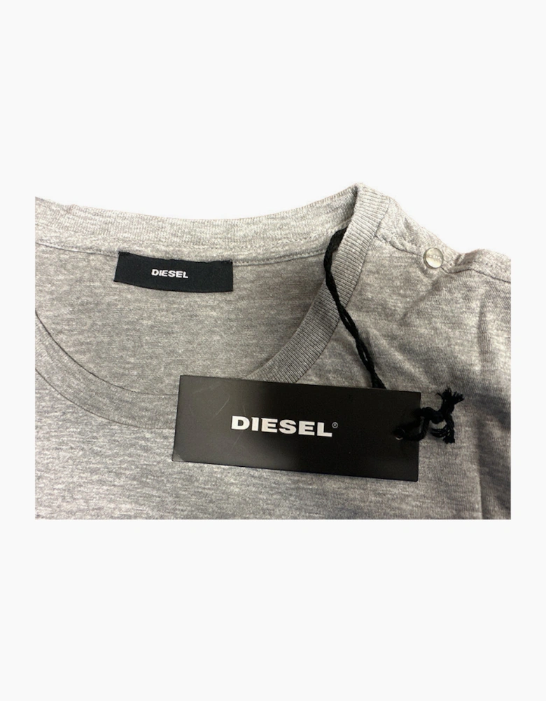 DIESEL T SILY Womens T Shirts Crew Neck Short Sleeves Slim Fit Casual Grey Tops