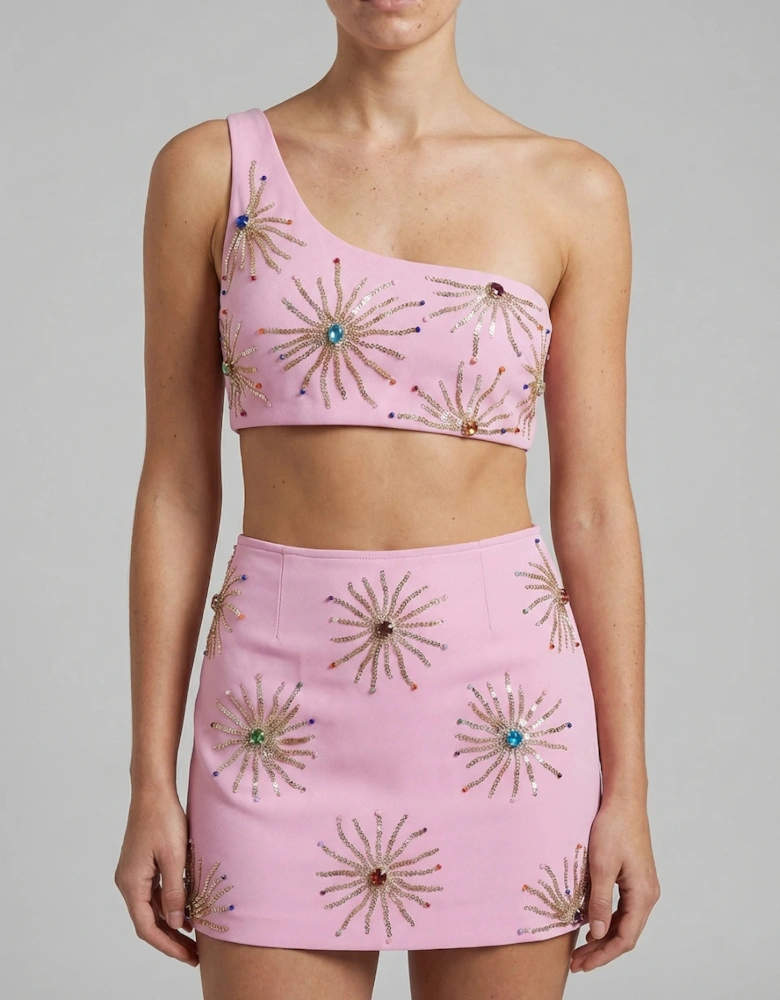 Callie Co-ord Pink Top