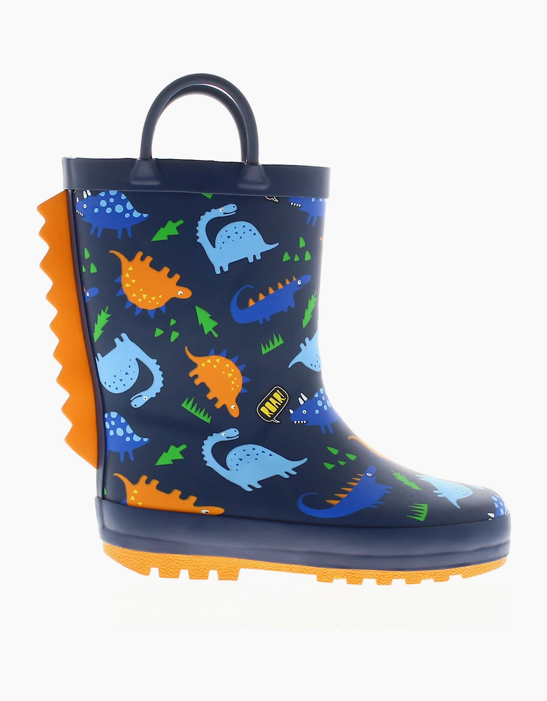 Dinosaur Hunters Childrens Wellies DH Rocky navy UK Size
