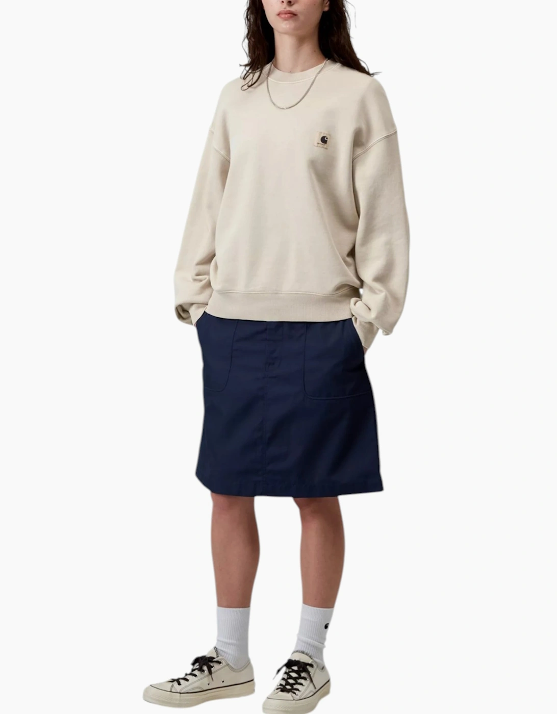 Carhartt Wip Women's Carhartt Womens Sweatshirt Wip Nelson Jumper - Cream - Size, 6