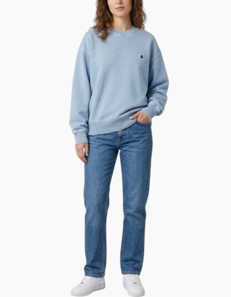Carhartt Womens Sweatshirt WIP nelson Jumper Crew Neck Drop shoulders Knitted