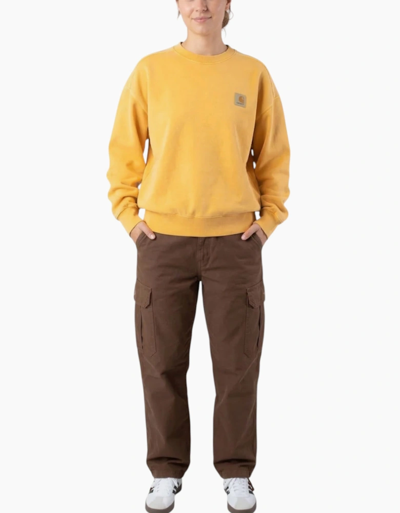 Carhartt Womens Sweatshirt WIP nelson Jumper Crew Neck Drop shoulders Knitted