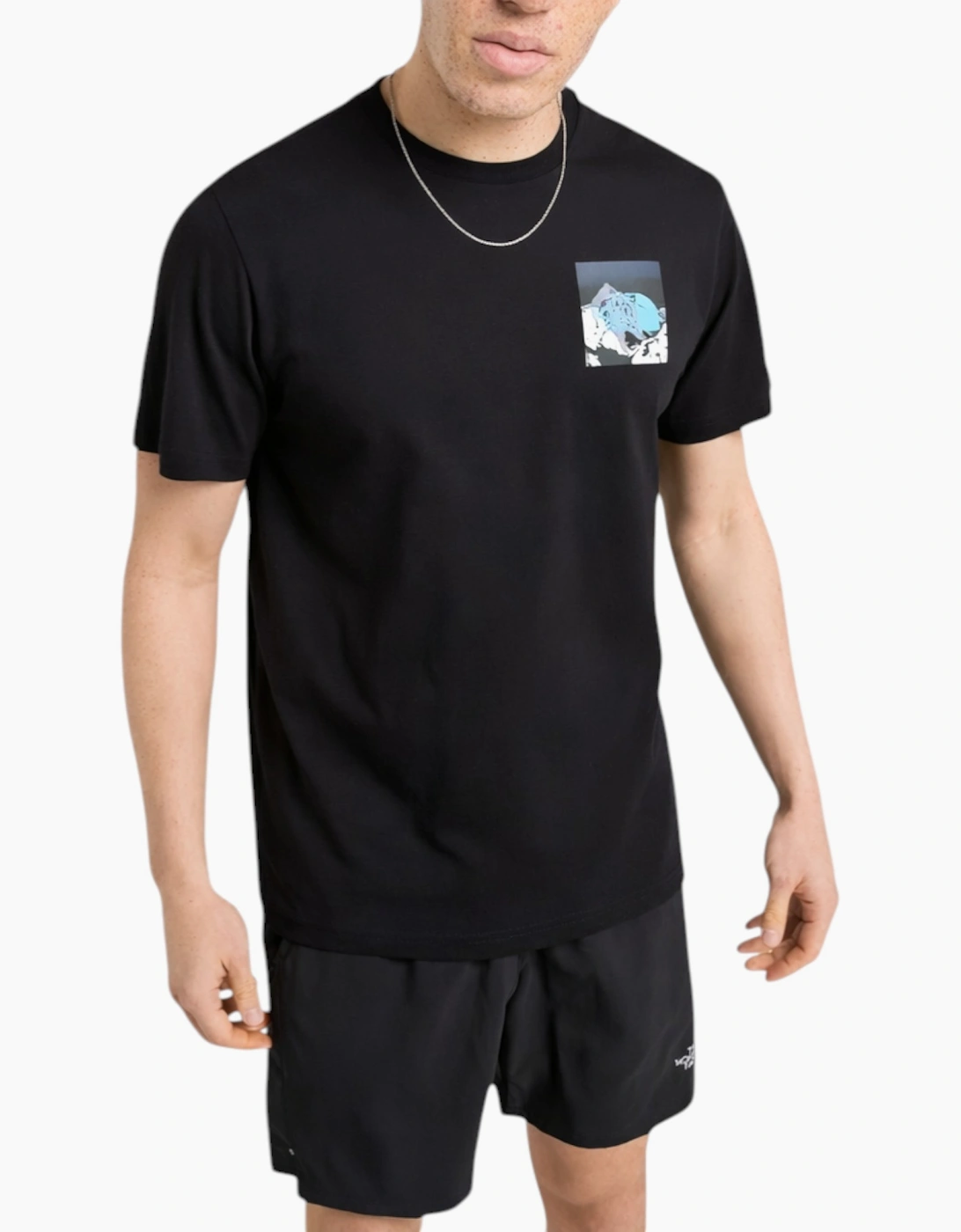 The North Face Mens T Shirts Energy Mountain Graphic Casual Summer Pullover Tee