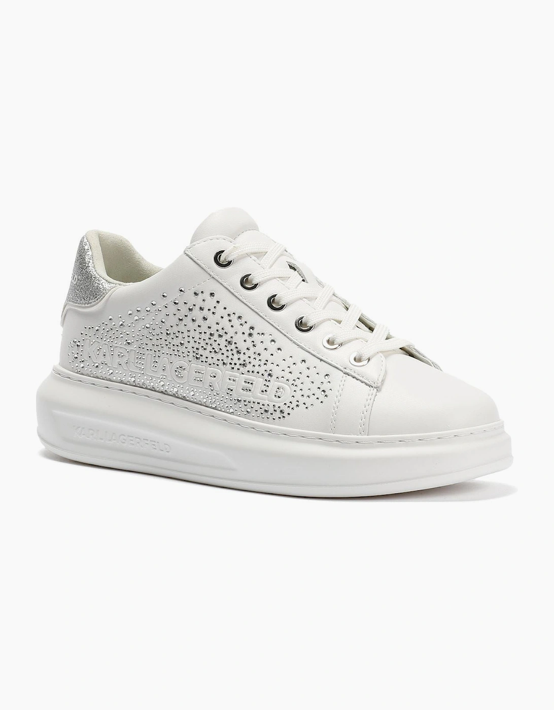 Karl Lagerfeld Kapri Konstellation Leather Women's White/Silver Trainers