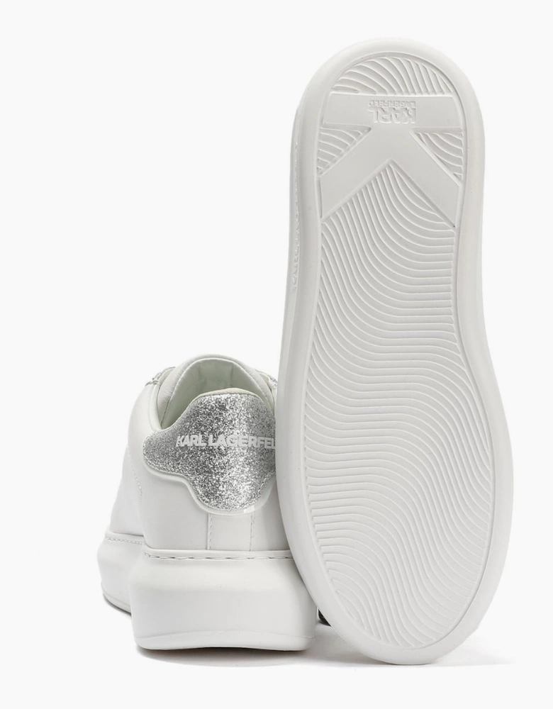 Karl Lagerfeld Kapri Konstellation Leather Women's White/Silver Trainers