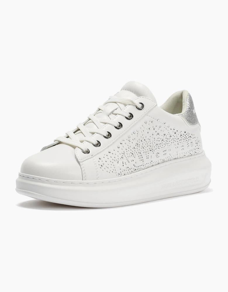 Karl Lagerfeld Kapri Konstellation Leather Women's White/Silver Trainers