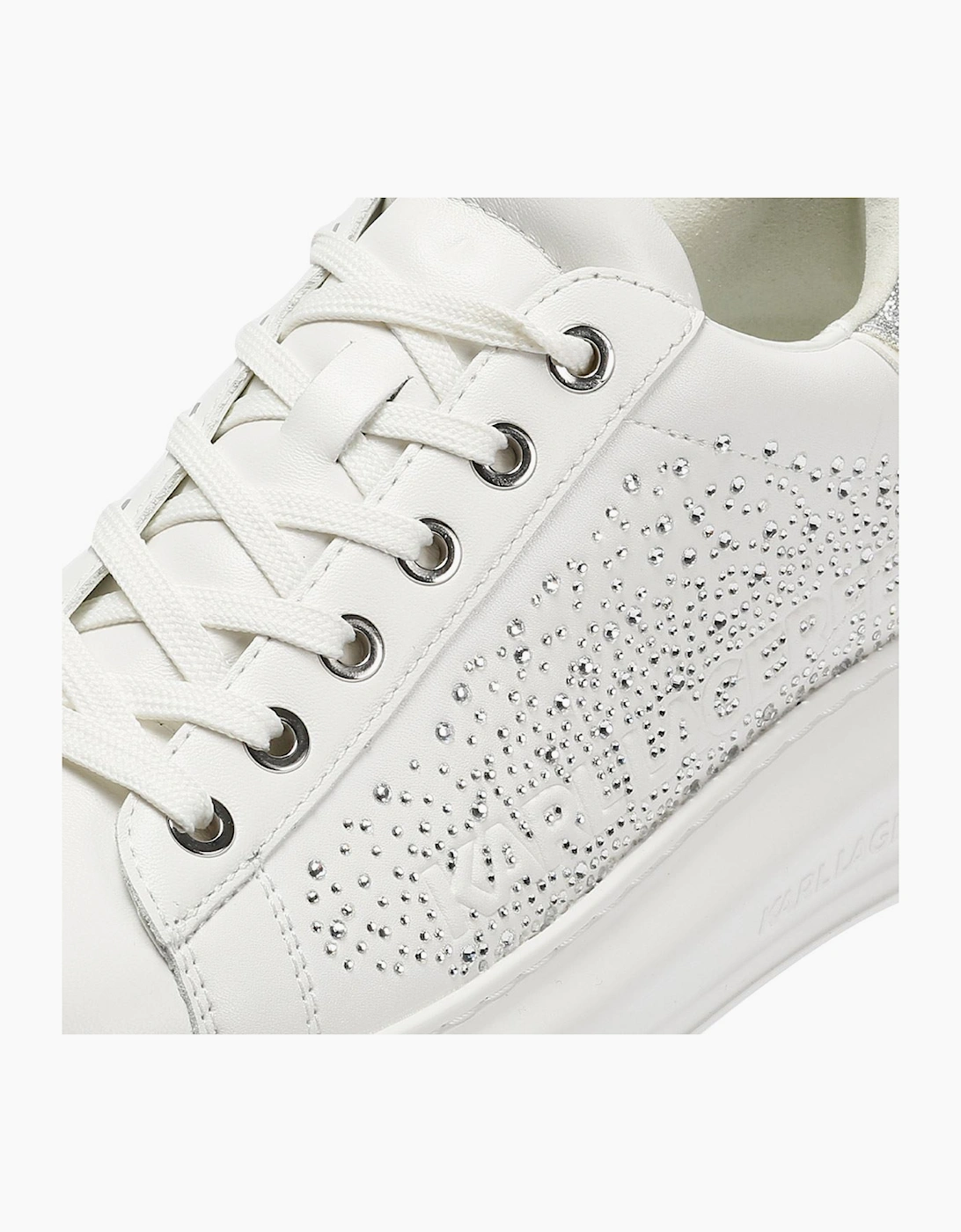 Karl Lagerfeld Kapri Konstellation Leather Women's White/Silver Trainers