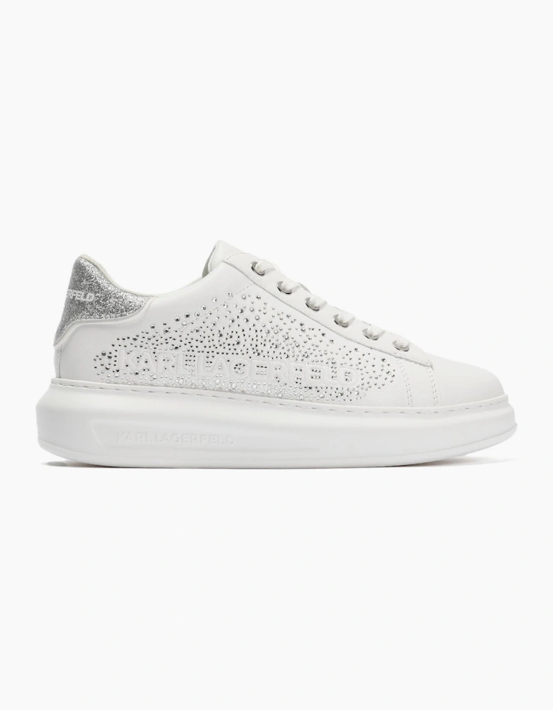 Karl Lagerfeld Kapri Konstellation Leather Women's White/Silver Trainers