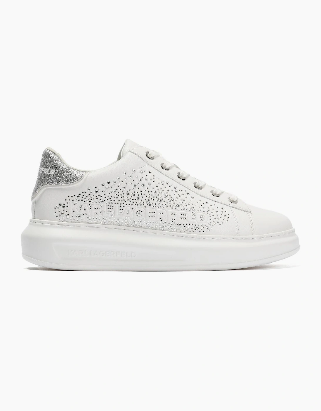 Karl Lagerfeld Kapri Konstellation Leather Women's White/Silver Trainers
