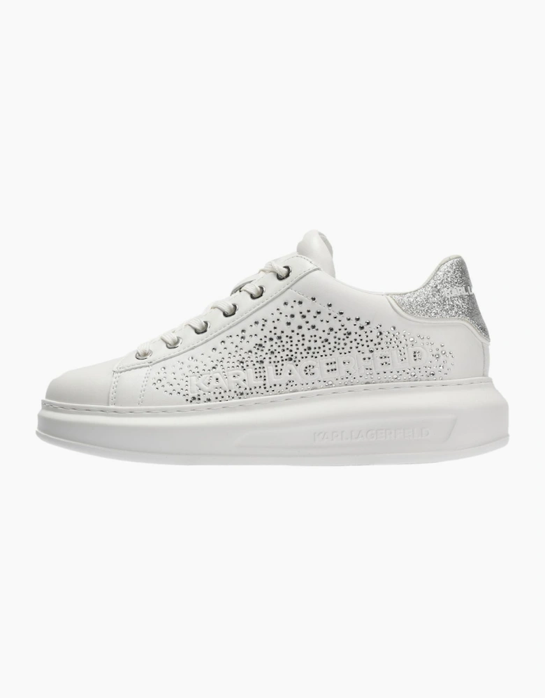 Karl Lagerfeld Kapri Konstellation Leather Women's White/Silver Trainers