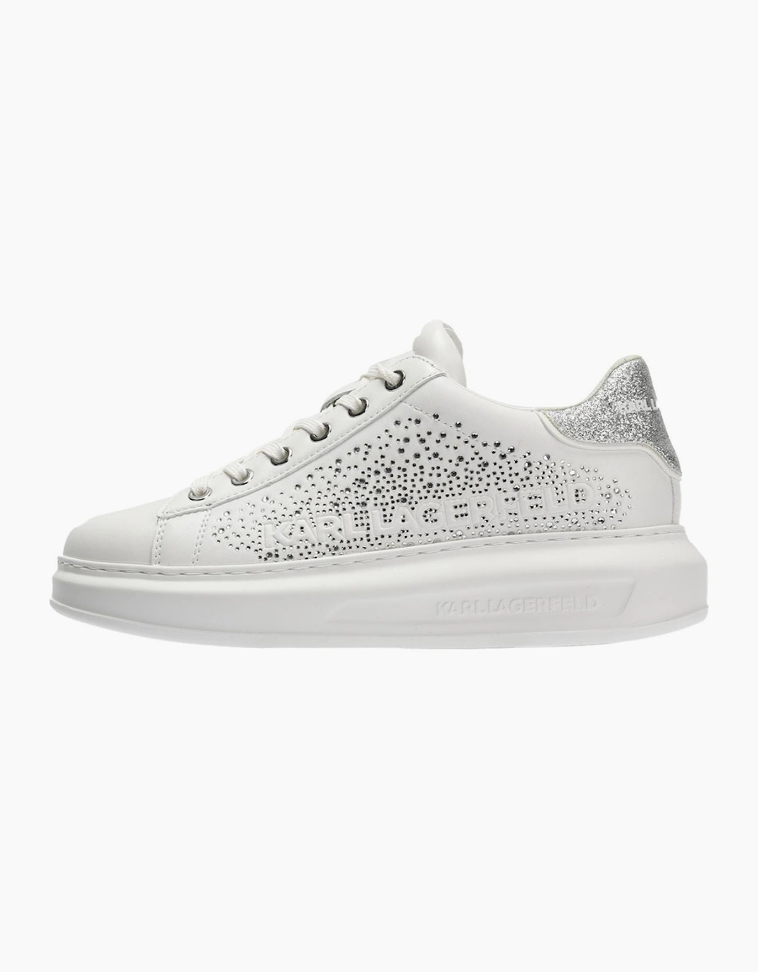 Karl Lagerfeld Kapri Konstellation Leather Women's White/Silver Trainers