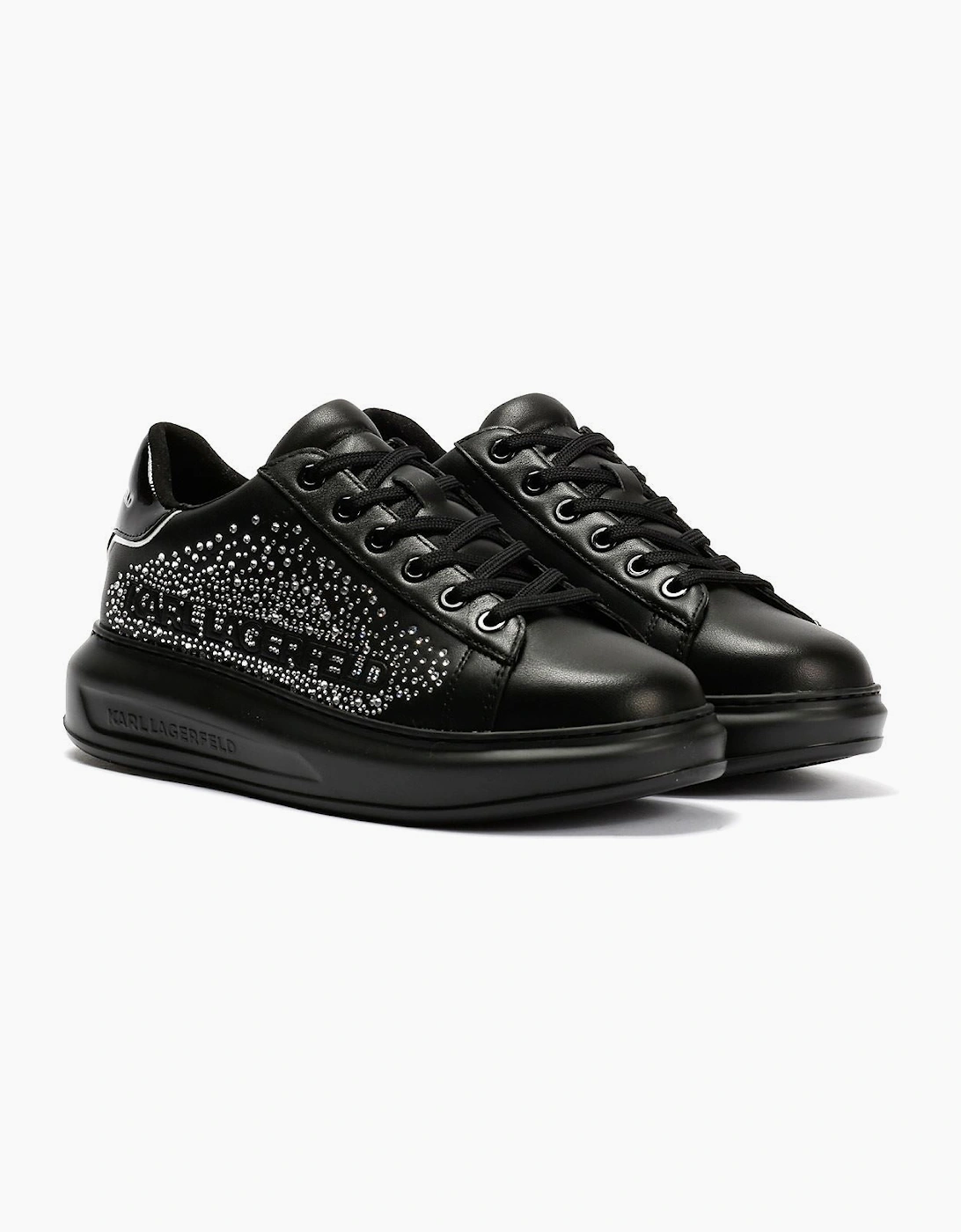 Karl Lagerfeld Kapri Konstellation Leather Women's Black/Silver Trainers