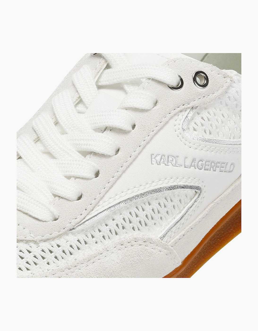 Karl Lagerfeld Kandidate Mesh Mix Women's White Trainers