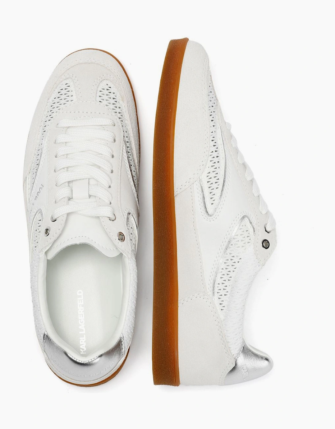 Karl Lagerfeld Kandidate Mesh Mix Women's White Trainers