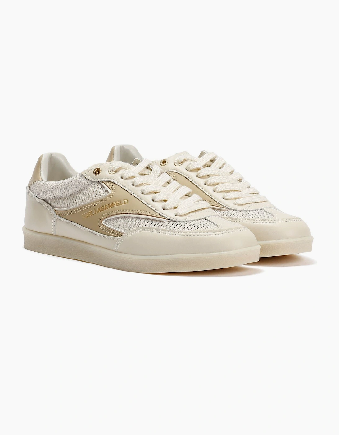 Karl Lagerfeld Kandidate Mesh Mix Women's Cream Trainers