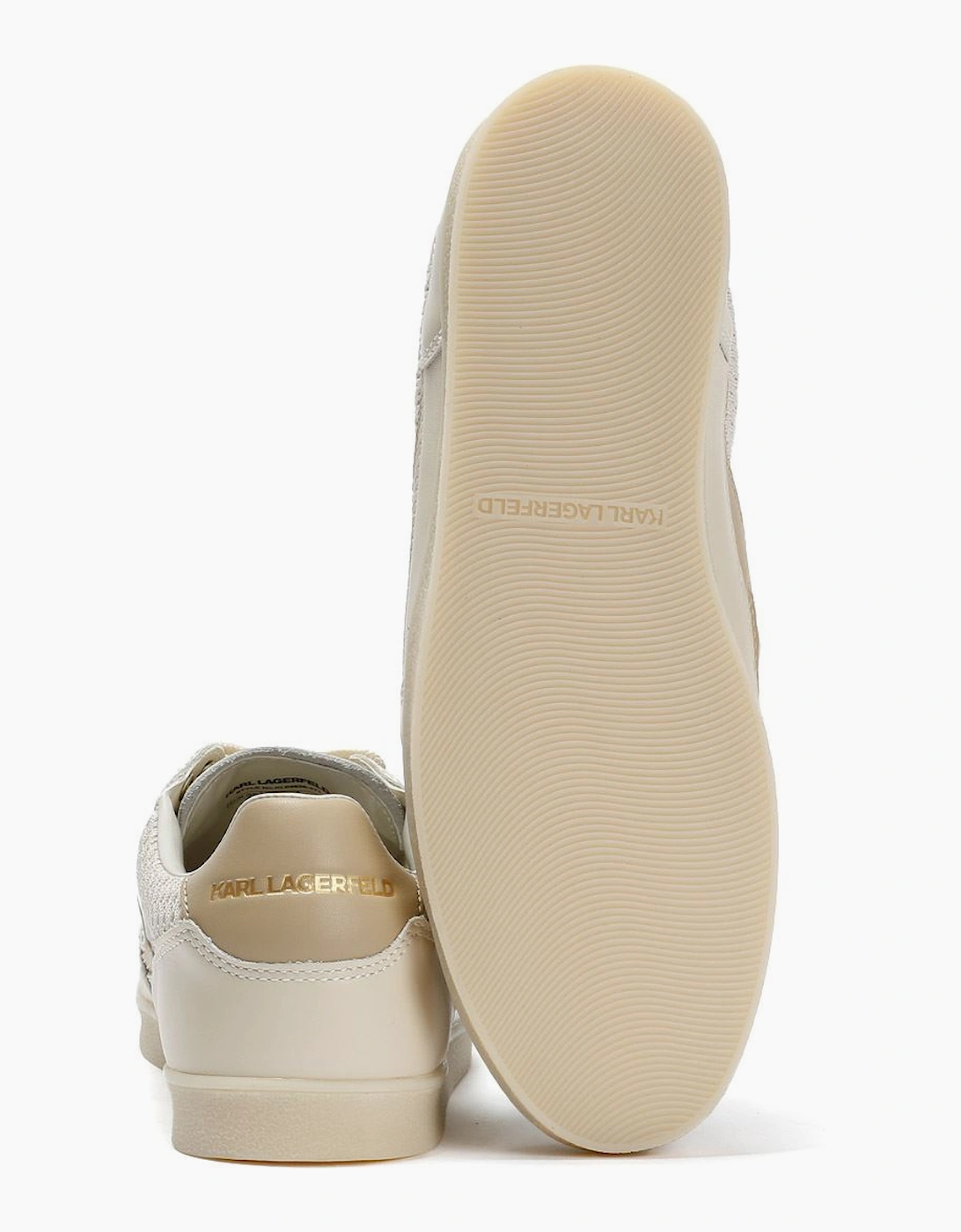 Karl Lagerfeld Kandidate Mesh Mix Women's Cream Trainers