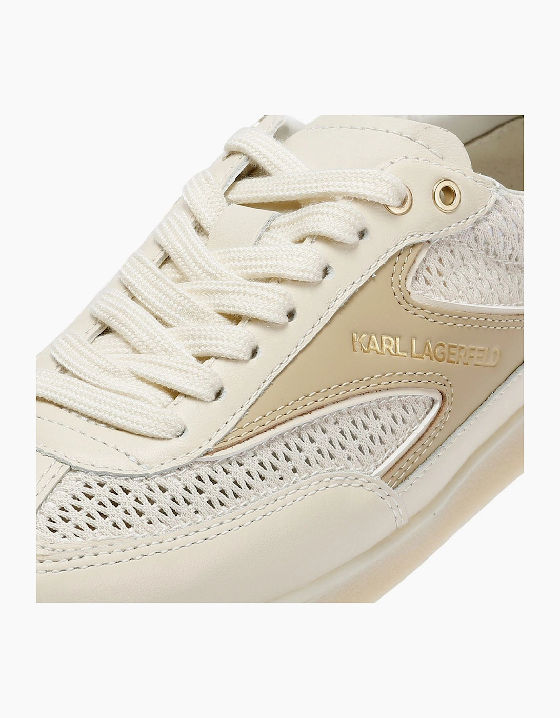 Karl Lagerfeld Kandidate Mesh Mix Women's Cream Trainers